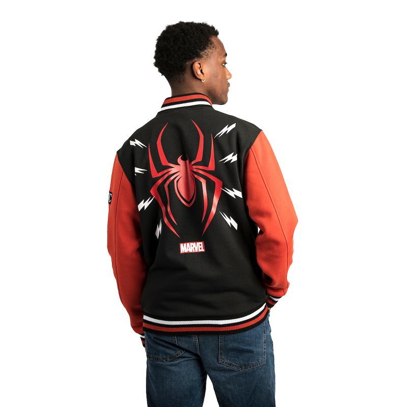 Miles Morales Spider-Man Adult Unisex Varsity Jacket, 4 of 5