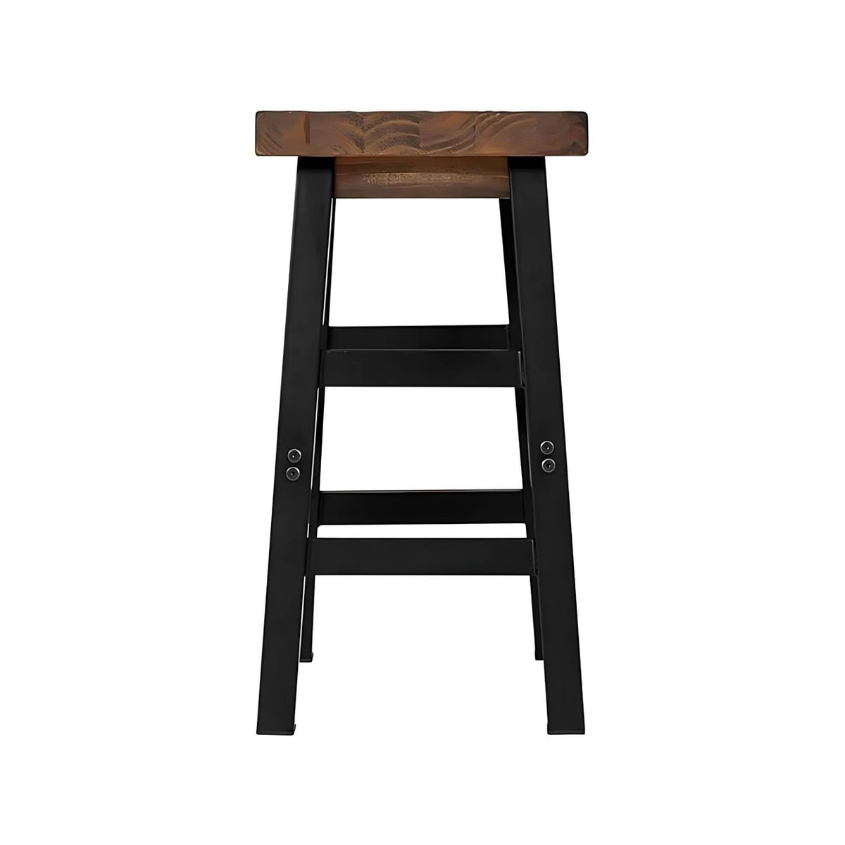 26" Pomona Counter Height Barstool with Metal Legs Brown - Alaterre Furniture - thumbnail 10