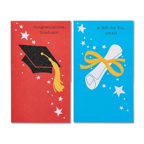 6ct Graduation Cap And Diploma Graduation Greeting Card