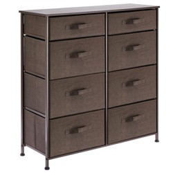 Homcom 40” L 5 Drawer Horizontal Storage Cube Dresser Unit Bedroom ...