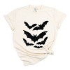 Halloween Bats Distressed - Womens Garment Dyed Tee - 2 of 3