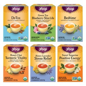 Yogi Tea - Yogi Favorites Variety Pack Gift Box -  96 ct , 6 Pack - 1 of 4