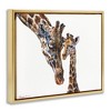 Stupell Industries Baby Giraffe Animal Watercolor Black Framed Floater Canvas Wall Art - 3 of 4