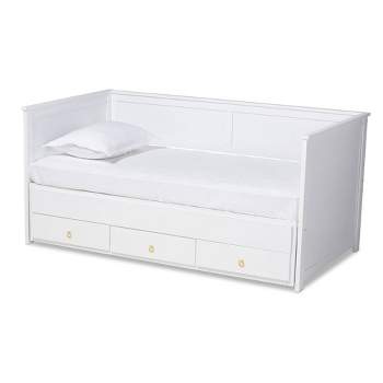 Twin to King Thomas Expandable Daybed with Storage Drawers - Baxton Studio