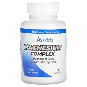 Absolute Nutrition Magnesium Complex, 60 Capsules (250 mg per Capsule) - 1 of 2