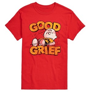 Men's - Peanuts - Good Grief Vintage Short Sleeve Graphic T-Shirt - 1 of 4