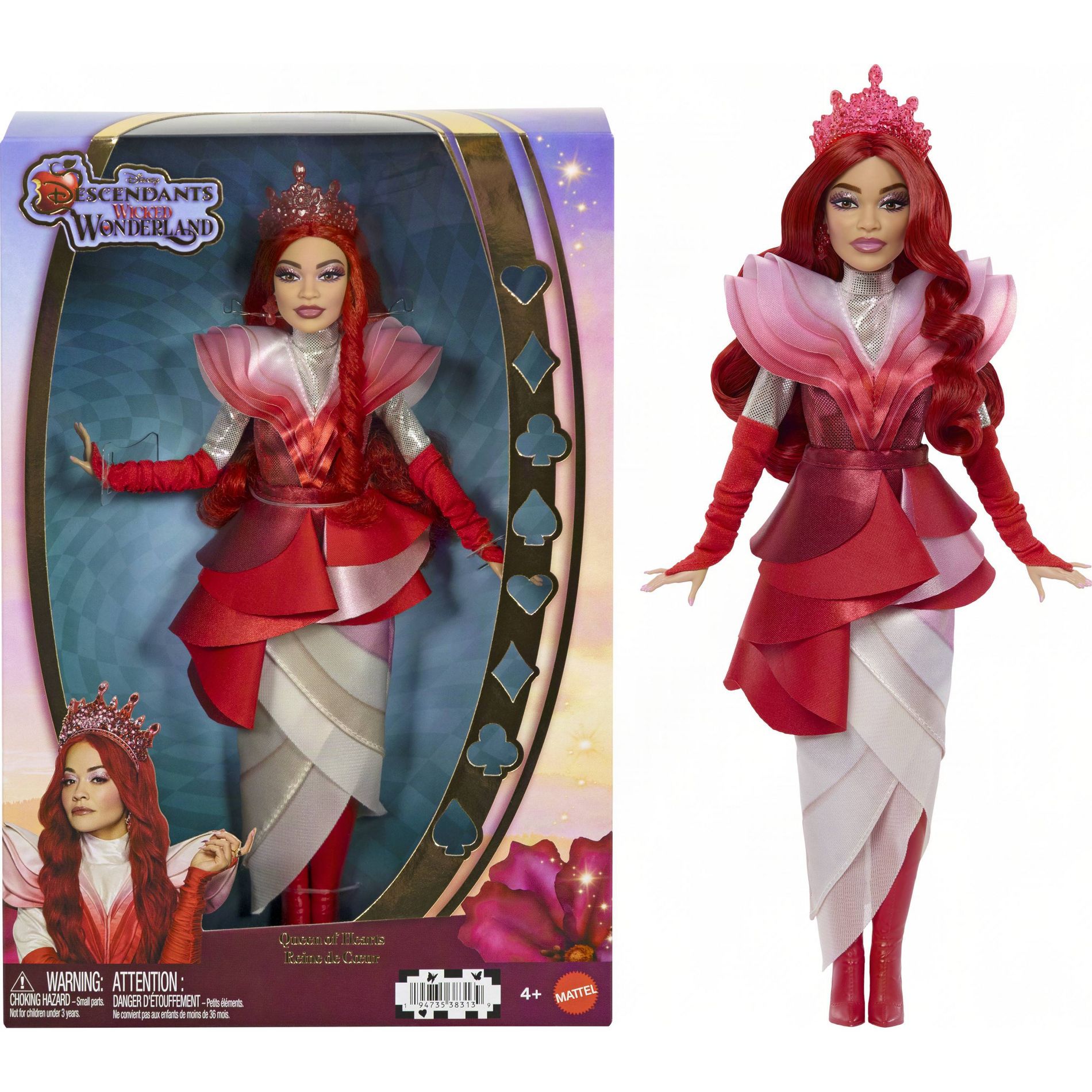 Disney Descendants Wicked Wonderland Deluxe Doll and Accessory  Queen of Hearts