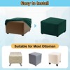 Unique Bargains Elastic Living Room Bedroom Square Foot Stool Cover - 4 of 4