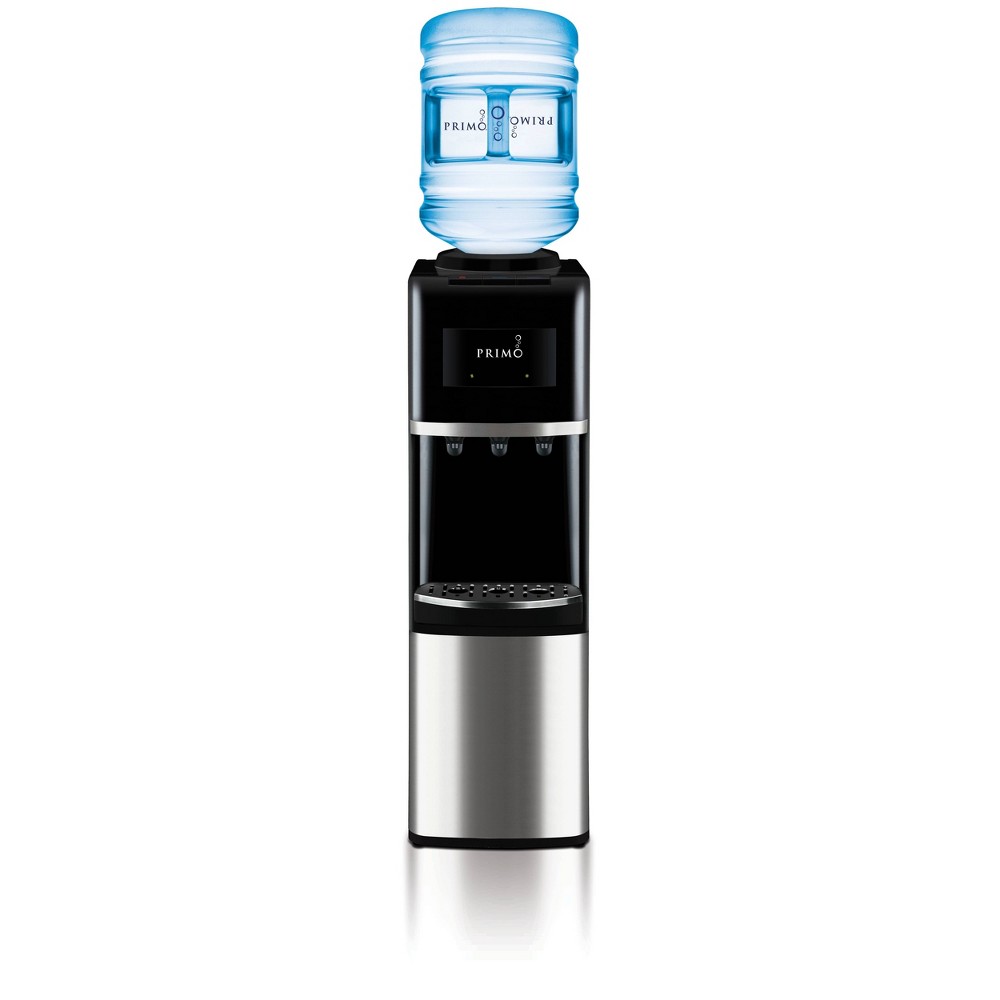 Primo Deluxe Freestanding Water Dispenser - Black: 5 Gallon Hot & Cold Water Cooler, Energy Star Certified, 500W
