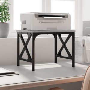 Aghana Digitals Gray Sonoma Multifunctional Engineered Wood Printer Stand with Metal Frame, - 1 of 4