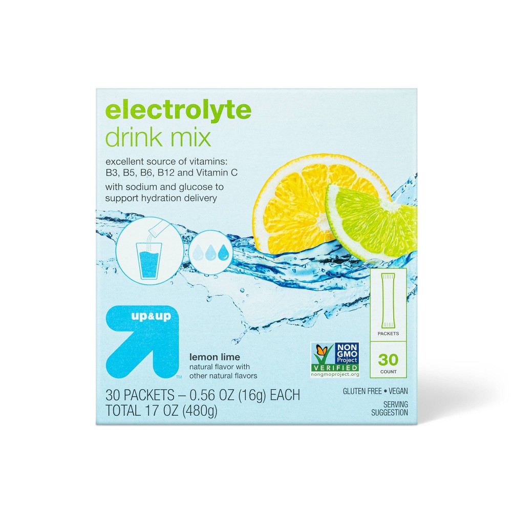 Photos - Vitamins & Minerals Lemon Lime Hydration with Electrolytes Vegan Supplements - 17oz/30ct Stick