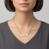 Guili Two-Tone LOVE Heart Bar Pendant Layering Necklace – Stylish Design Perfect for Layering and Showing Love in Every Detail, Ideal for Any Occasion - 3 of 3
