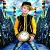 Gold Rabbit Clock Necklace - Jumbo 8" Hip Hop Pendant for Men, Rapper Jewelry - 3 of 4