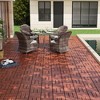 OUTSUPPLY Acacia Wood Deck Tiles, 12"x12" Checker Pattern Interlocking Outdoor Flooring for Patio, Pool, Balcony - 3 of 4