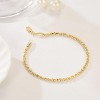 14K Gold Rope Chain Bracelet, Dense Solid Link Design for Men and Women, Sizes 6.5 to 9 Inches Available - 2 of 4