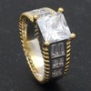 Charlie Engagement Pave CZ  Womens Ginger Lyne Collection Size 5 (5) - 3 of 4