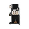 Vynxaria Clip Kitchen Cart with Single Door Cabinet & Easy-Move Casters - 4 of 4