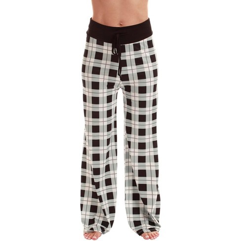 Buffalo Plaid Pajama Pants Women Comfy Soft Pj Pants Baggy Wide