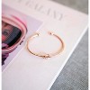 14K Gold Plated Eternal Love Knot Infinity Symbol Bangle Adjustable Bangle - 3 of 4