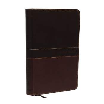 NKJV, Deluxe Gift Bible, Imitation Leather, Tan, Red Letter Edition - by  Thomas Nelson (Leather Bound)
