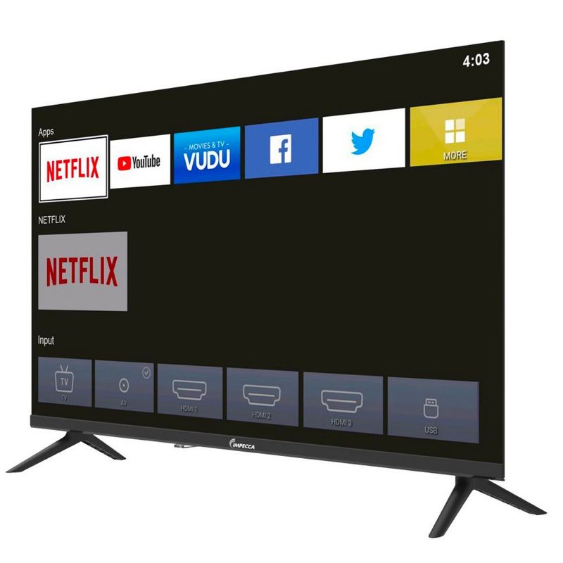 Impecca 40-inch Smart TV, HD 1080p, with Preloaded apps like NETFLIX, YouTube, VUDU, and more, 2 of 5
