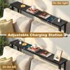 Rust Brown 1pcs Triamine Iron 100*15*79cm Entryway Table with Plugs - 4 of 4