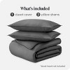 400 Thread Count Organic Cotton Sateen Duvet Cover and Sham Set by Bare Home - image 2 of 4