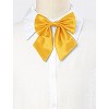 INSPIRE CHIC Women's Pre-Tied Bowknot Solid Color Ribbon Bow Ties - 4 of 4