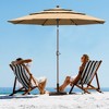 Aoodor 10 ft Patio Umbrella, Outdoor Table Umbrella, Market Umbrella with 3 Tier - 2 of 4