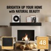 VEVOR Fireplace Mantel, 48" x 8" x 5", 50 lbs Weight Capacity, Natural Wood Mantel for Over Fireplace, Wall Mounted Floating Farmhouse Shelf, Black - 3 of 4
