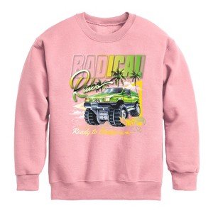 Boys' - Hot Wheels - Radical Rides 80S Graphic Long Sleeve Fleece Sweatshirt - 1 of 3