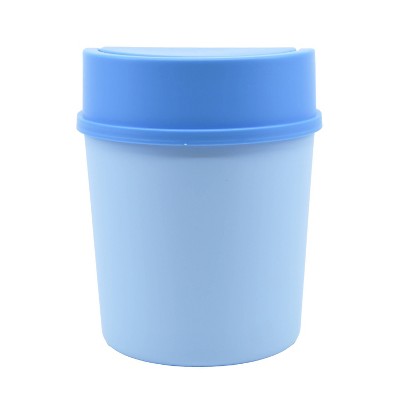 New View Vanity Mini Trash Can Blue
