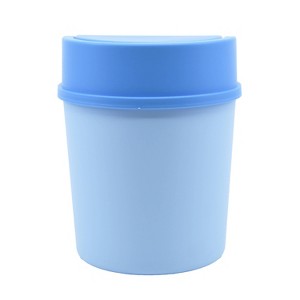 New View Vanity Mini Trash Can Blue - 1 of 3