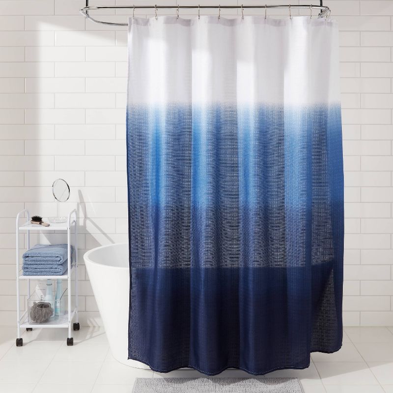 Dip Dye Shower Curtain Blue - Room Essentials&#8482;, 3 of 6