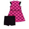 RuffleButts Girls UPF50+ Sleeveless Zip Ruffle Sleeve Active Dress - 2 of 2
