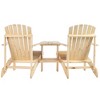 Syemin Patio Seating Sets Armchair sturdy Outdoor Garden Yard, Lawn, Backyard, Deck, Pool Side, Fire Pit, Half, Beige, 70"*34.25"*36.25" - 3 of 4