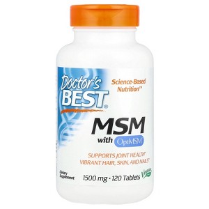 Doctor's Best MSM with OptiMSM®, 1,500 mg, 120 Tablets - 1 of 3