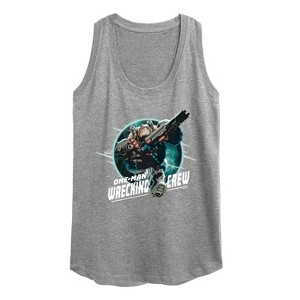 Women's - Disney - One Man Wrecking Crew Graphic Racerback Tank - 1 of 4