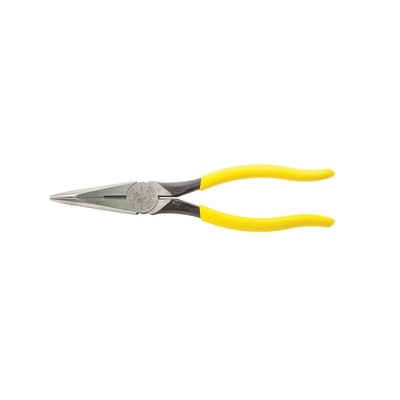 KLEIN TOOLS D203-8 Pliers, Long Nose Side-Cutters, 8-Inch