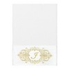 Linum Home Textiles 100% Turkish Cotton MONICA Gold Thread 3PC Embellished Towel Set - 2 of 4