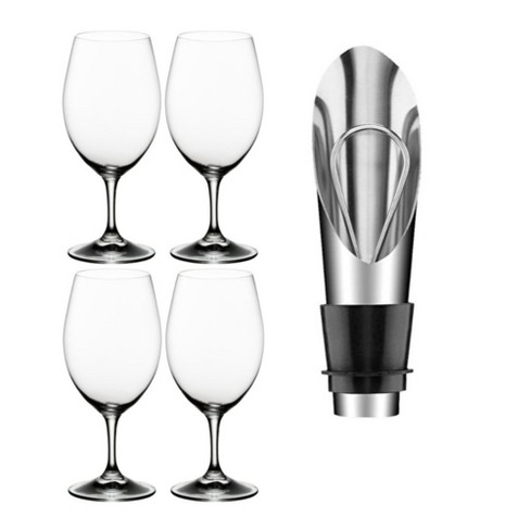 Riedel Ouverture Magnum Wine Glasses (Set of 4) and a Wine Pourer with  Stopper