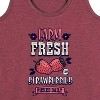 Women's - Instant Message - Farm Fresh Strawberries Picked Daily Graphic Racerback Tank - 2 of 4