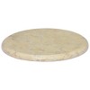 vidaXL Table Top Cream Ø15.7"x1" Marble - 2 of 4