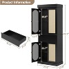 Pantry Storage Cabinet with Drawer, Rattan Pantry Cabinet, Freestanding Kitchen Cupboard - 2 of 4