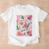 Simply Sage Market Boho Teacher Book Floral Garment Dyed Tee - 3 of 4