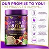 Vegan Protein Powder, Chocolate Fudge - 100% Plant Protein, 3.4g BCAAs, Premier Isolate Vegan Protien Powder, 2 Pounds (30 Servings) By Hello Lovely! - 3 of 4