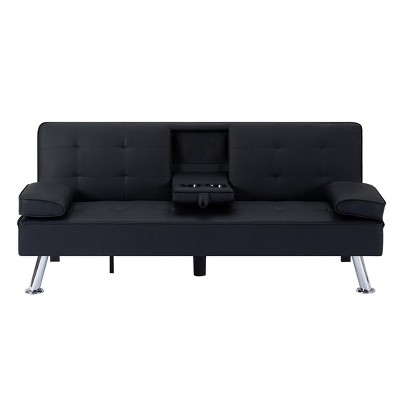 65.3” Futon sleeper sofa bed, a drop down middle back