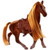 Simba Toys Flocked Horse Set 3 Pony Figures with Brush and Saddles Kids 3+ - 3 of 4