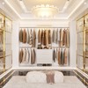 Aheaplus 76.5"-118" W Closet System with 4 Hanging Rods and 3 Drawers - 2 of 4