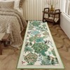 Washable Floral Animal Jungle Rug Non Slip Low Pile Rug Soft Throw Floor Cover Foldable Indoor Carpet for Living Room Bedroom Playroom Nursery - 3 of 4